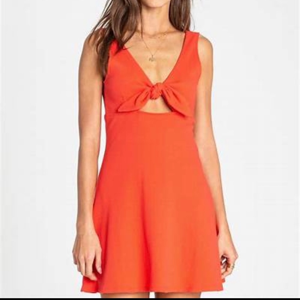 Billabong Tie Front Mini Dress